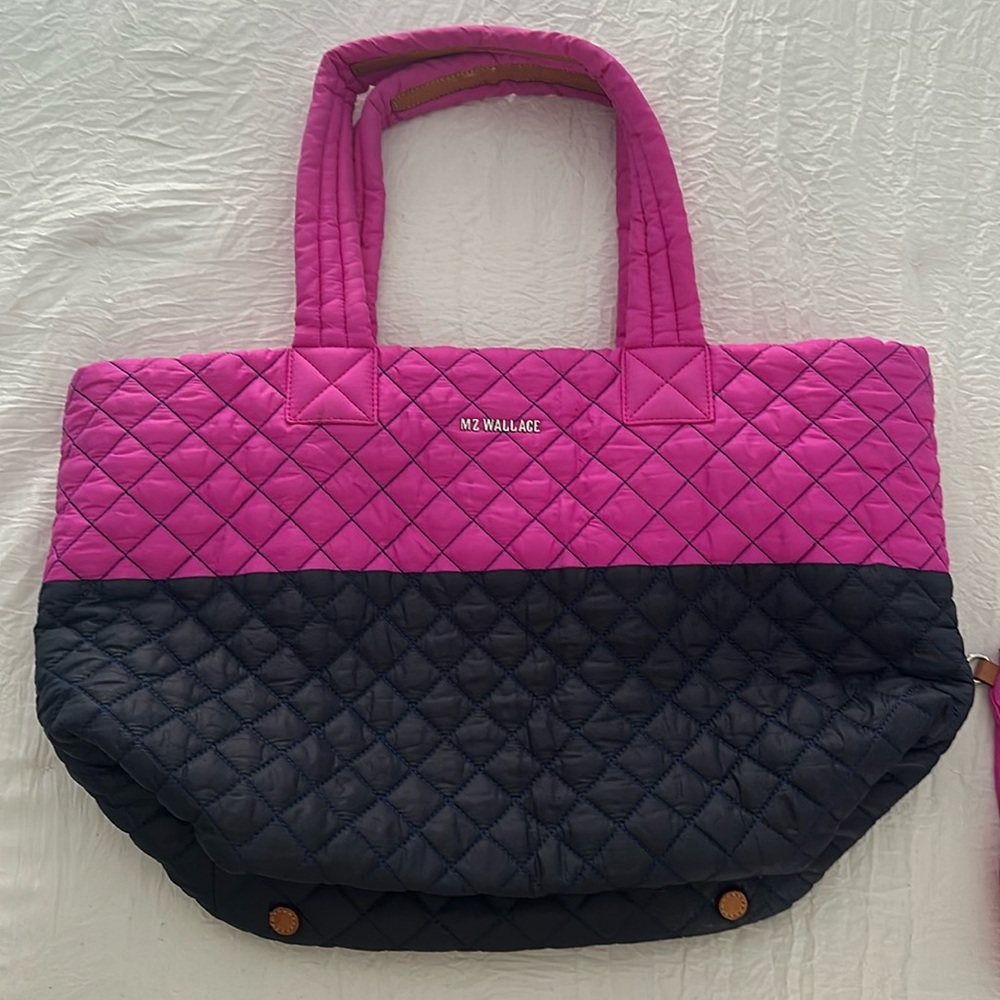 MZ Wallace Medium Metro Pink & Blue Tote